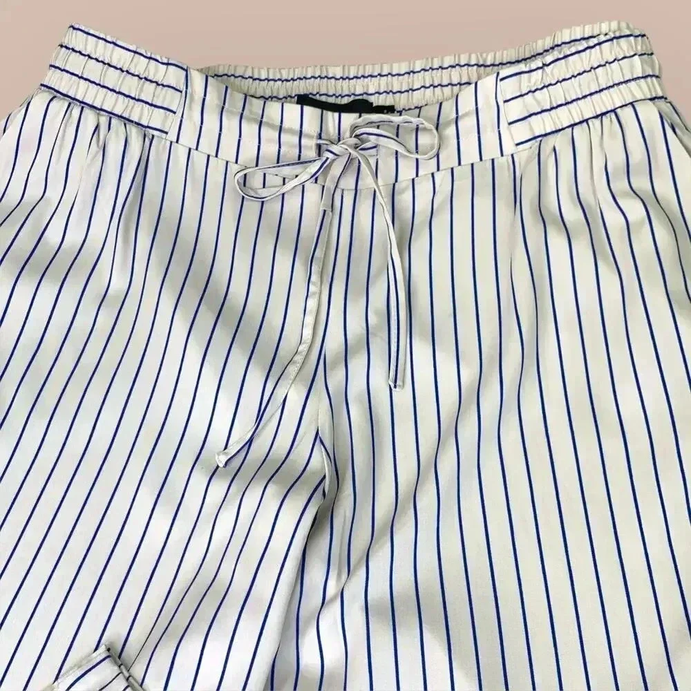Torrid New Tapered Lightweight Lounge Pants Stretchy 2X Blue White Stripes - Picture 4 of 16